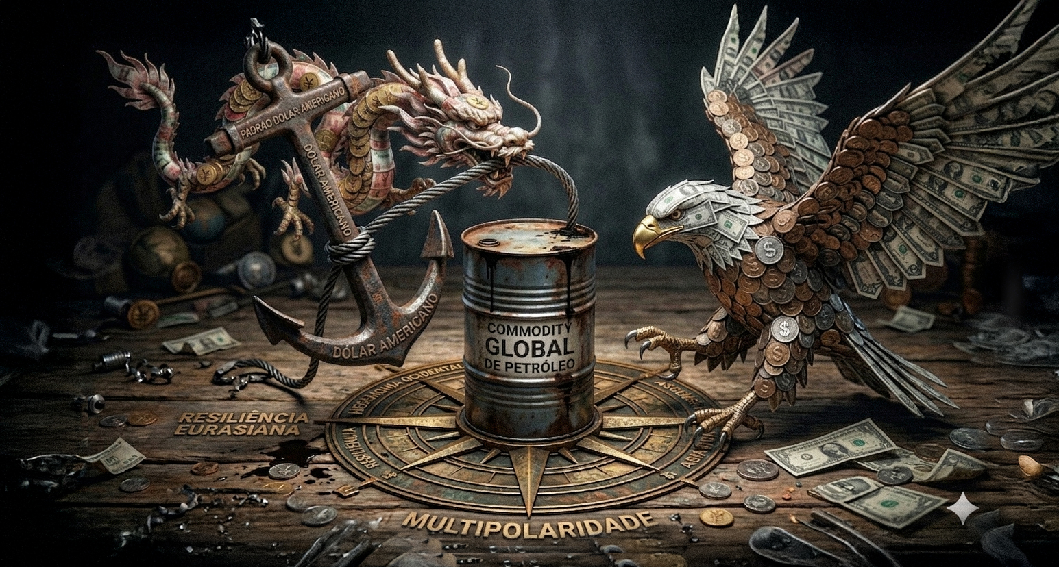 A Matriz do Poder: Por que o petrodólar dita as regras do jogo global